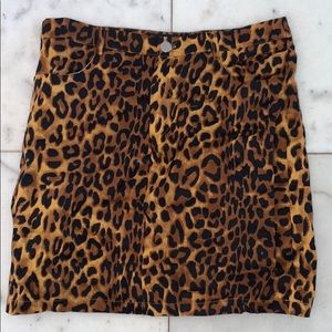 Daisy Street Cheetah Print Skirt